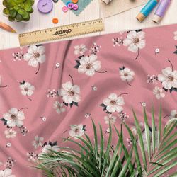 Ткань ниагара цветы вишни