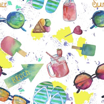 Летний паттерн с очками