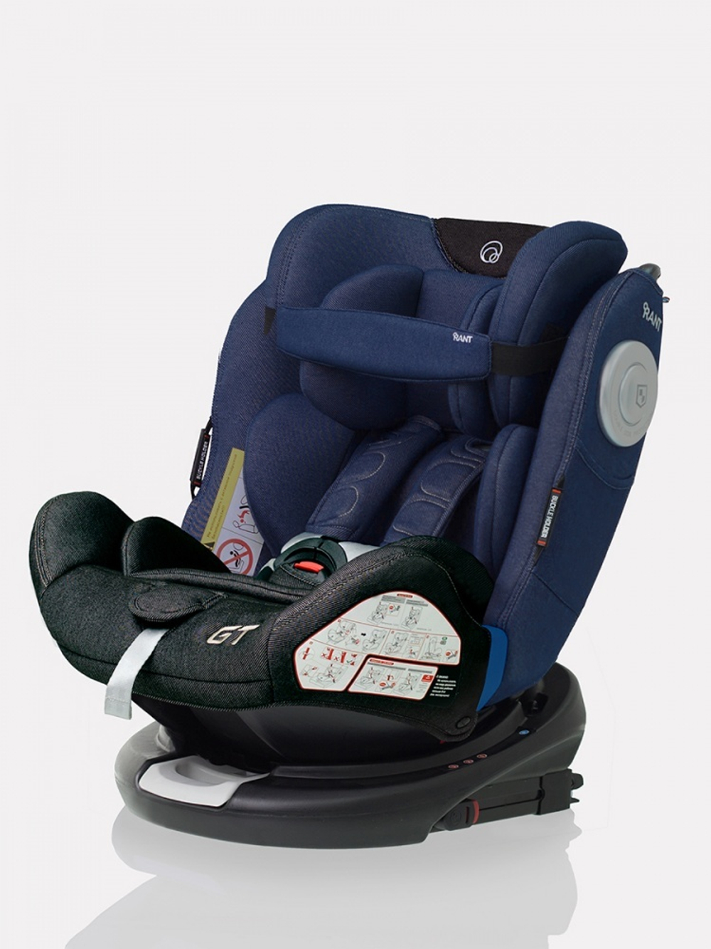 Автокресло C05001 "GT NEW" isofix Top Tether группа 0-1-2-3  (0-36 кг) jeans black/blue