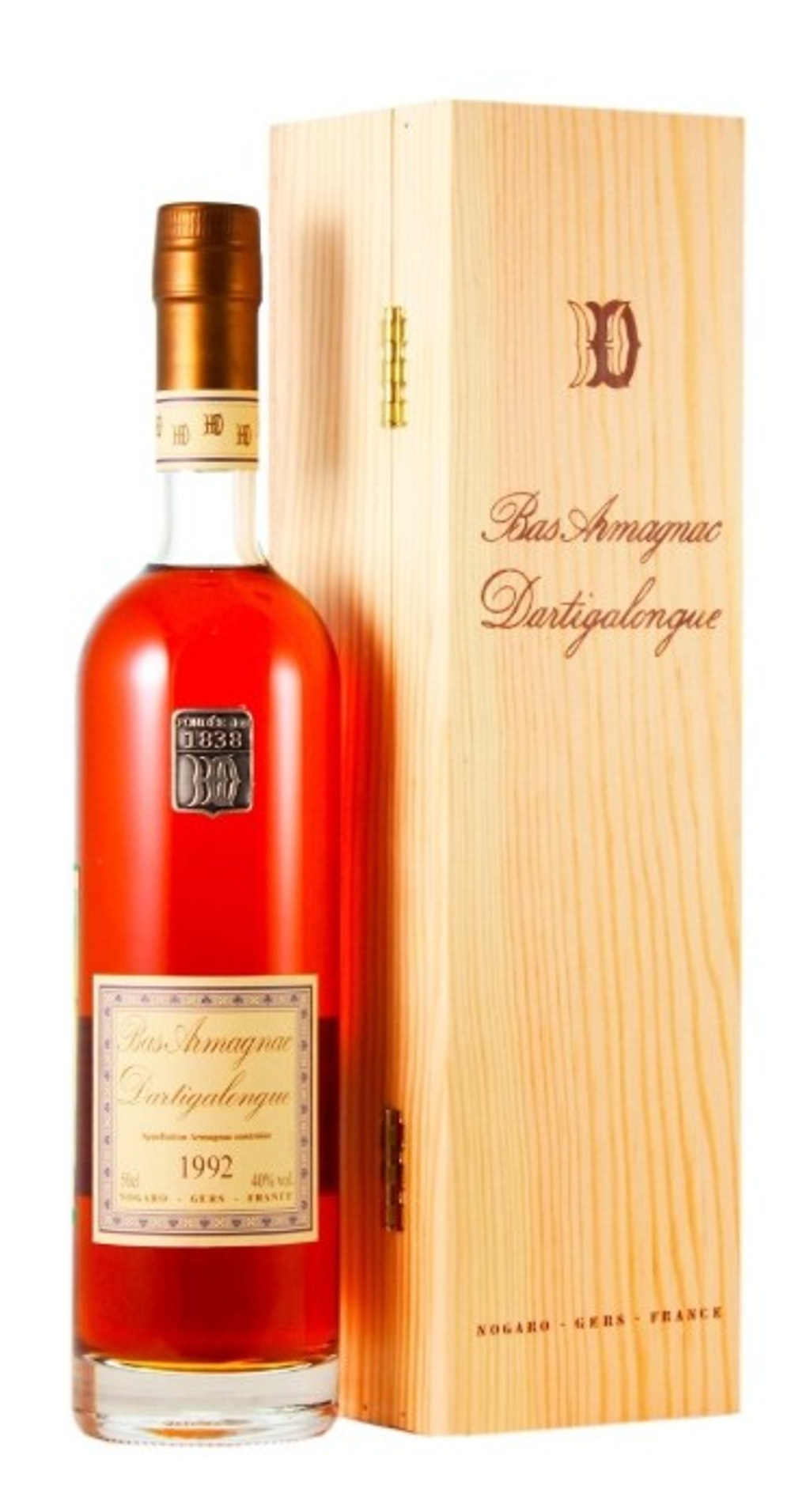 Арманьяк Dartigalongue, Bas Armagnac AOC, 1992, 0.5 л.
