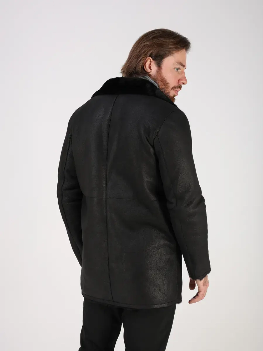 Дубленка зимняя натуральная куртка - пальто