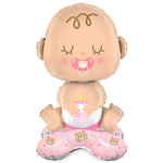 Шар Фольгированный Малыш девочка (Розовый)