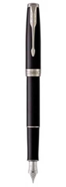 Перьевая ручка Parker Sonnet F539, цвет: LaqBlack СT, перо: F, цвет чернил: black, в подарочной упаковке