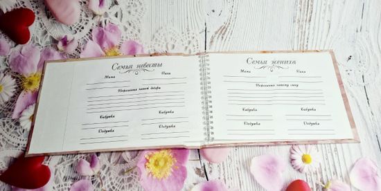 Свадебная книга пожеланий Пара Лебедей