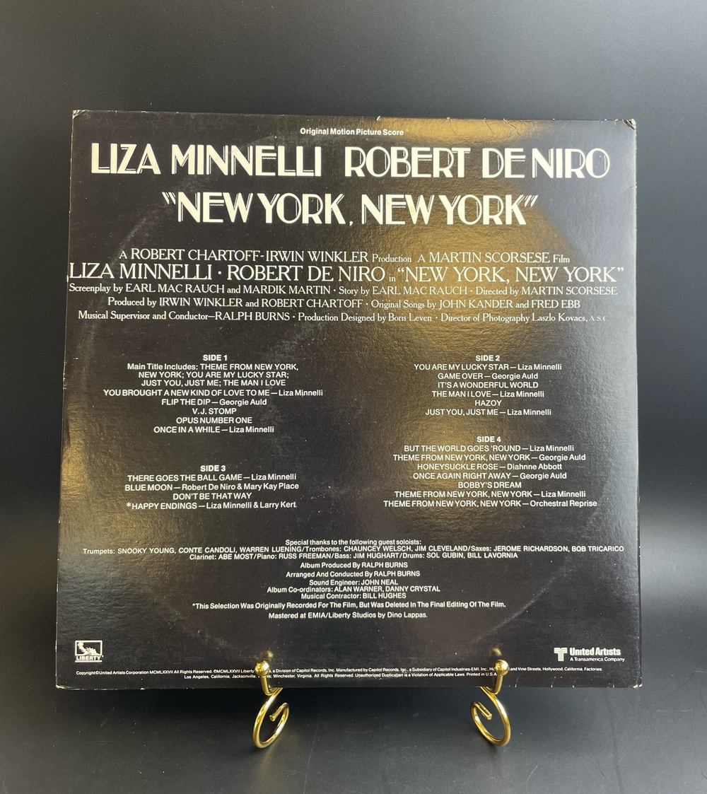 Liza Minnelli - Robert De Niro – New York, New York, USA, 1977 - 2 LP. Виниловая пластинка 12 дюймов