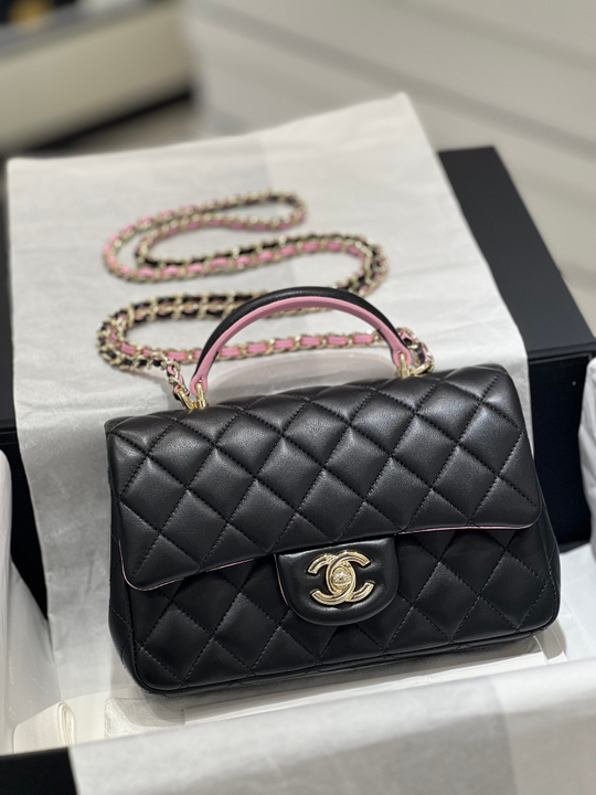 Chanel Mini Flap Bag with Top Handle 20 cm