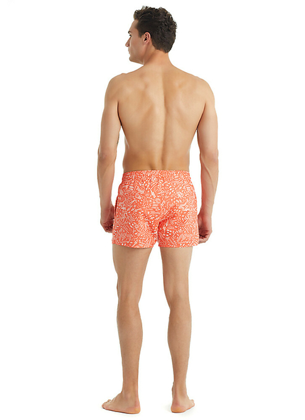 Мужские пляжные шорты оранжевый