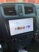 Магнитола для Renault Logan 2, Sandero 2 2014+ (рамка 9) - Teyes CC3L на Android 10, 8-ядер, CarPlay, 4G SIM-слот