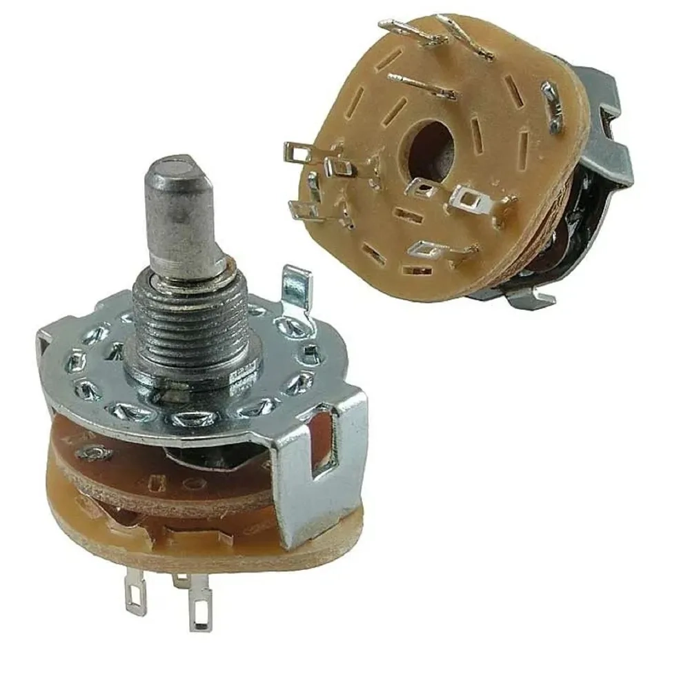 Переключатель галетный SR25-1-3-2 (3 положения, 2 направления, 360) (31х25мм) 125V/0.3A