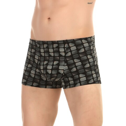 Мужские трусы боксеры черные с принтом Romeo Rossi 6101-2