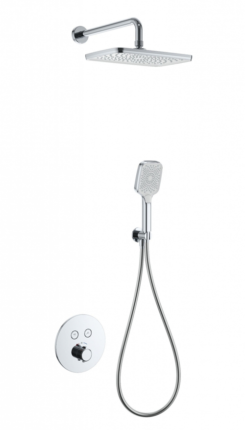 Душевая система с термостатом встраиваемая WONZON & WOGHAND, Хром (WW-D2017-A-CR)
