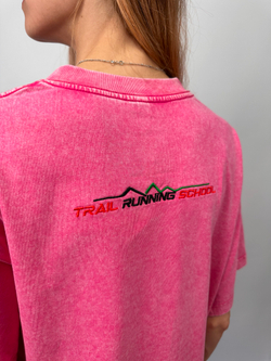 Oversize футболка " TRS " pink