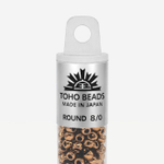 Японский бисер TOHO Round 8/0 (№221), металлизированный, непрозрачный глянцевый