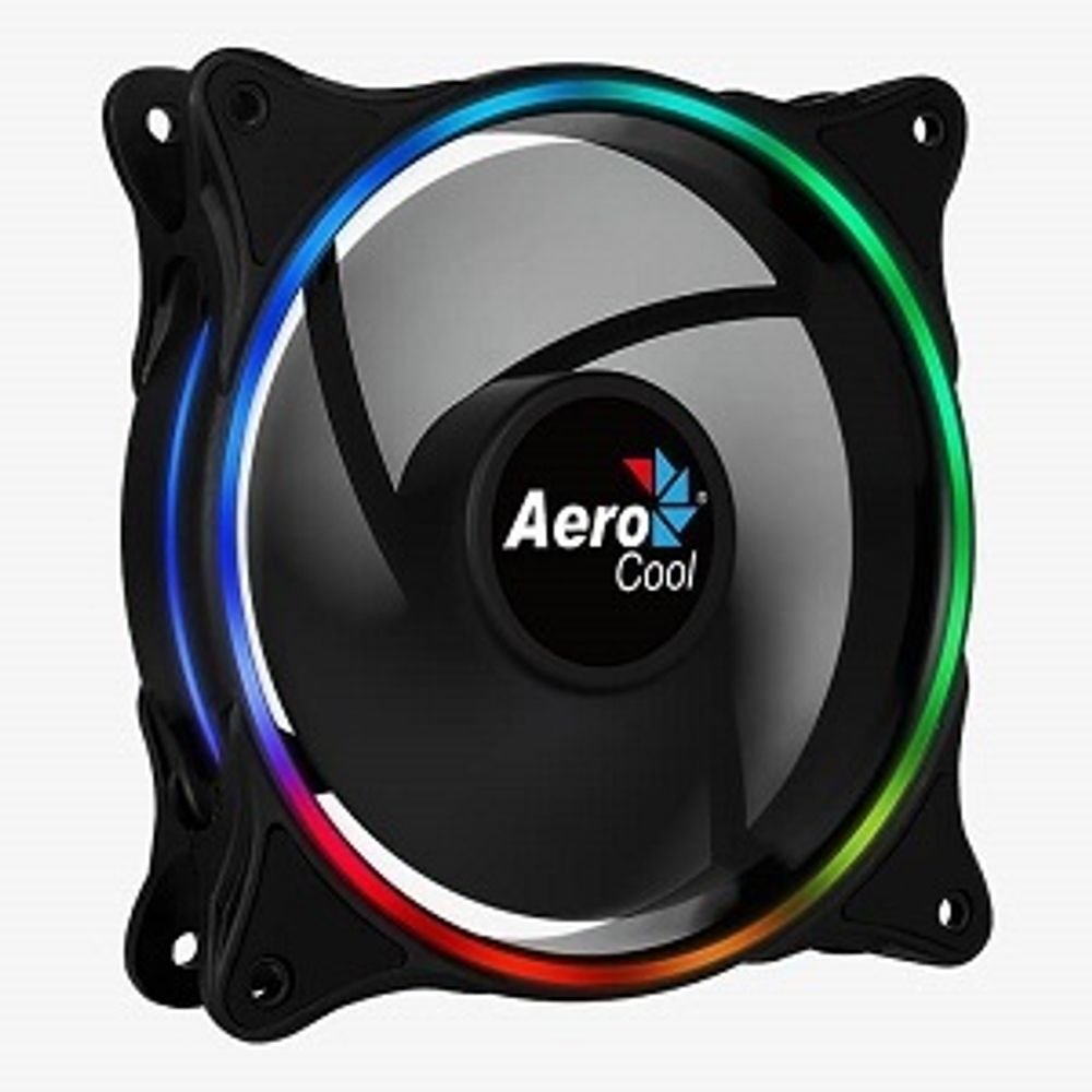 Вентилятор д/корпуса 120x120x25 AeroCool Eclipse 12, 1200 RPM, 16.8dB, ARGB, 4-pin PWM (4718009158122)