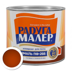 Эмаль ПФ-266 РАДУГА красное дерево  0,9кг