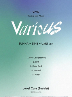 Альбом VIVIZ - VarioUS 3rd Mini Album Jewel Case 3 Version SET