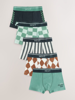 Трусы для мальчика Next E98-875, 5 шт., Зеленый, Черный, Белый