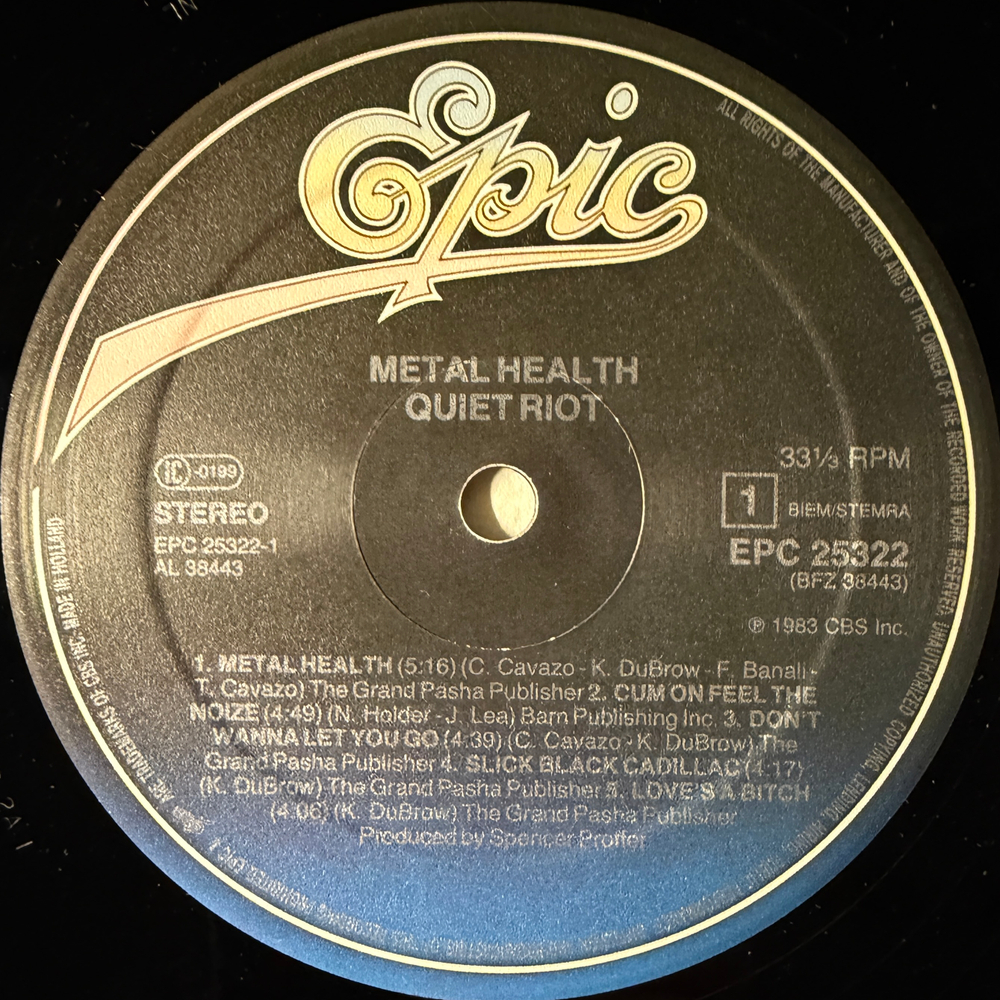 Quiet Riot ‎– Metal Health (Голландия 1983г.)