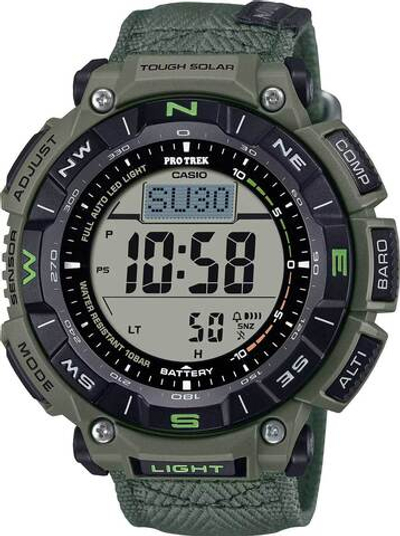 Японские наручные часы Casio Pro Trek PRG-340B-3 с хронографом