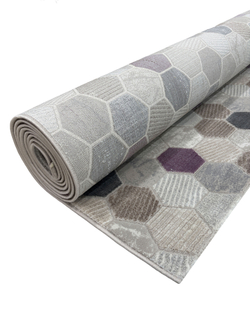 Ковер Platinium 36423A Grey/Lila Прямоугольник