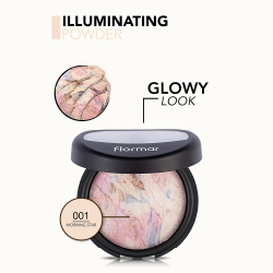 flormar Illuminating Powder - Пудра для лица, осветляющая оттенок 001 Morning Star, 7 g