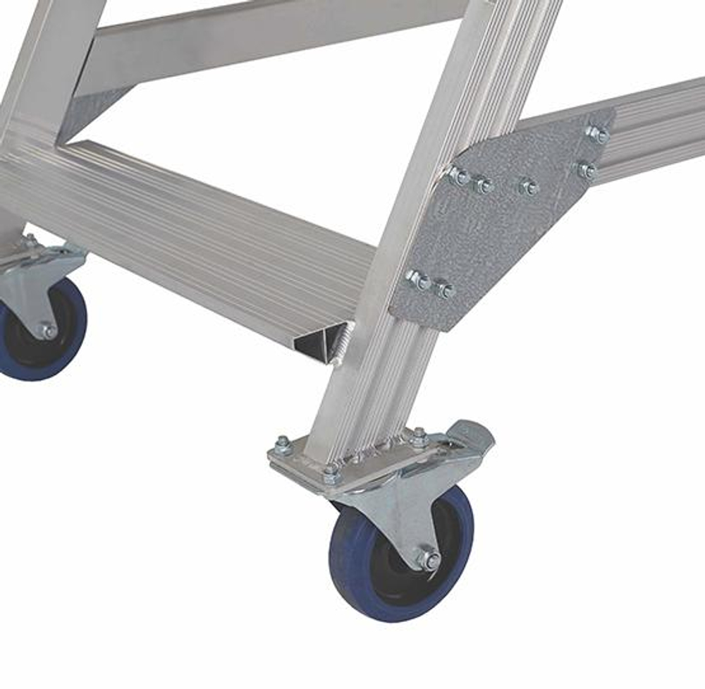 Вышка - стремянка разборная на колесах (300кг+150кг) MEGAL ВС3-2.5