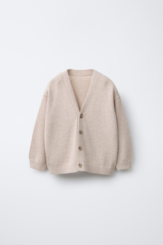 ZARA КАРДИГАН, СВЕТЛО-БЕЖЕВЫЙ