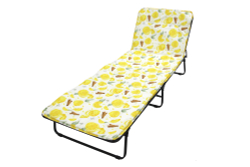 Кровать раскладная Стефания п/мягкая лист 10мм (цвет ткани разноцветный рис.лимоны (4 шт. в уп.)