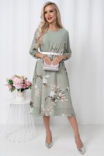 Платье Эрин (оливковое) Р11-1216/3 Nikol (Акция)