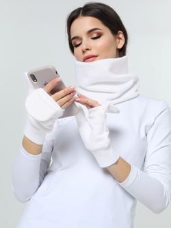 Рукавички-трансформеры из футера с начесом