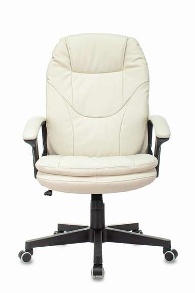 Кресло руководителя Бюрократ CH-868N слоновая кость OR-10 эко.кожа крестов. пластик