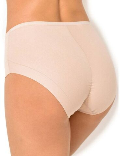 Трусики-слип с высокой линией талии Cotton Band (Размер: M) (Цвет: телесный)