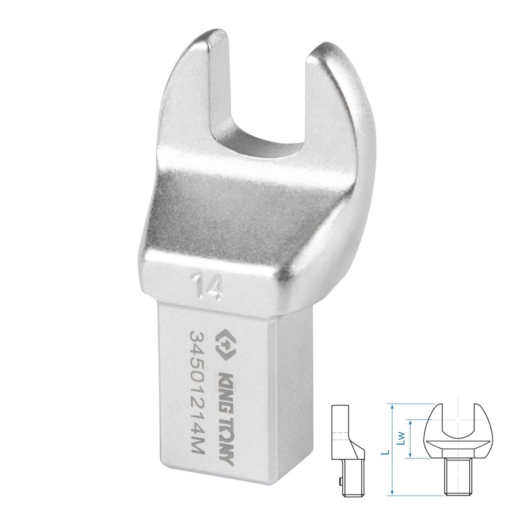 KING TONY (34501214M) Насадка рожковая серии "FIT", 14 мм, 14х18 мм