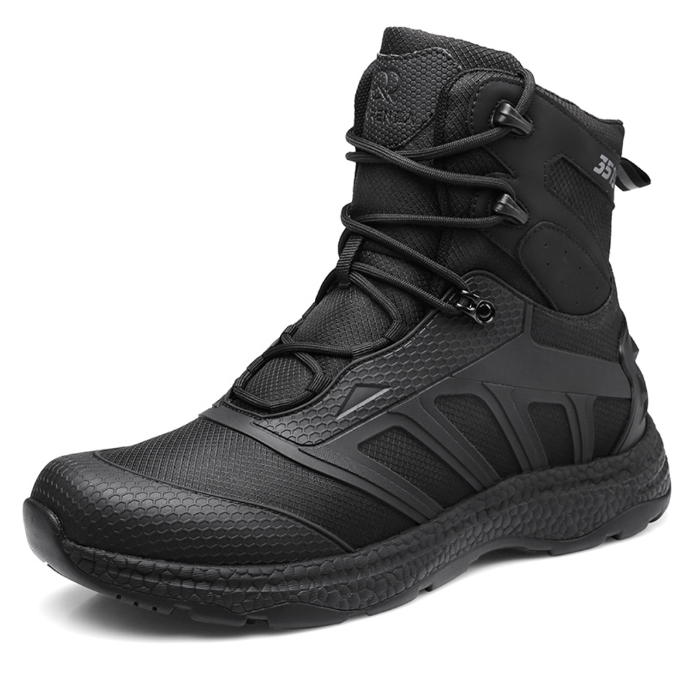 QIANGREN 3515 Men"s High Top Boots Mountaineering Shoes With Water Repellent Properties