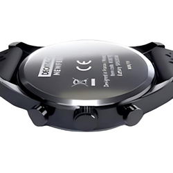 DECATHLON A400 Electronic Movement Silicone Strap Watch Unisex Black Dial