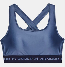 Теннисный бюстгальтер Under Armour Women's Mid Crossback Matte/Shine Sports Bra - blue