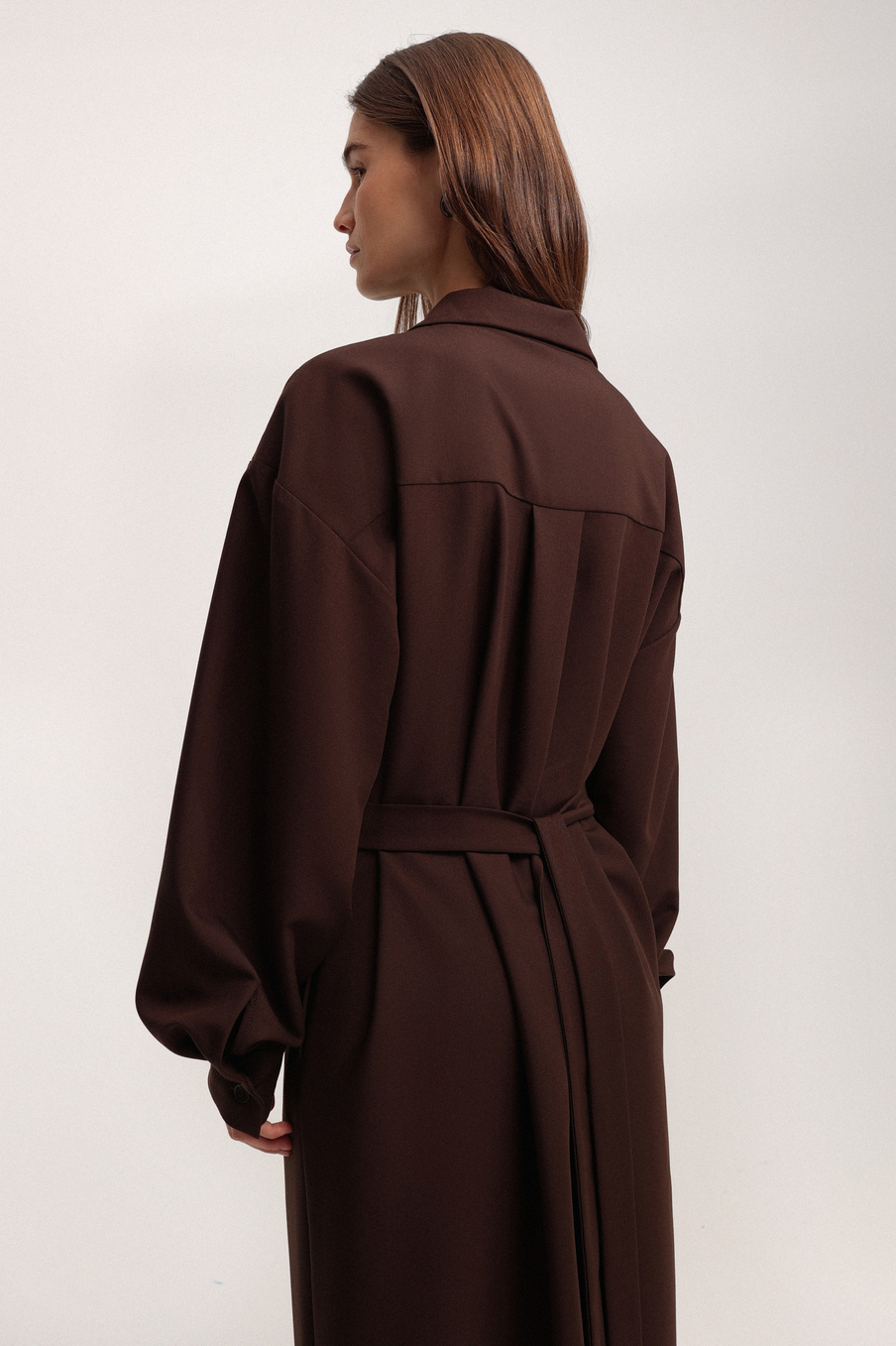 Платье миди со складками