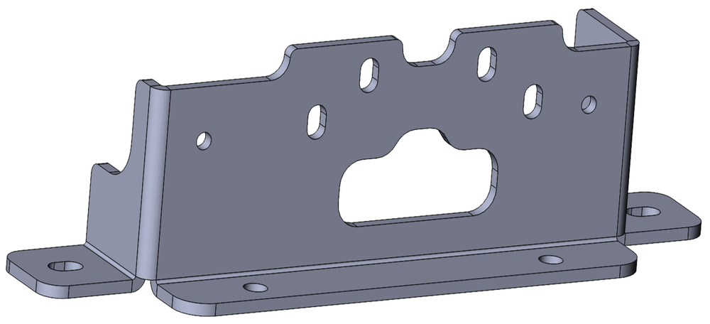 Скоба-усилитель пластины оси Y левая Master v2