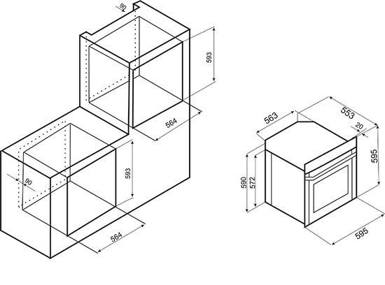 Электрический духовой шкаф EXITEQ CKO-890 DGB