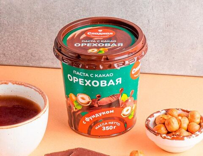 Шоколадная паста Сладиал Ореховая с фундуком, какао 350 г