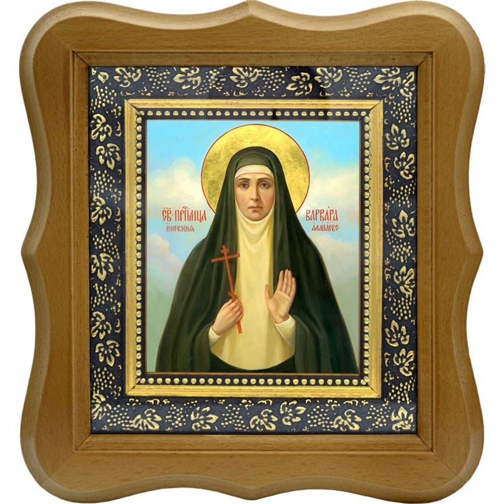 Варвара Алапаевская Святая преподобномученица. Икона на холсте.