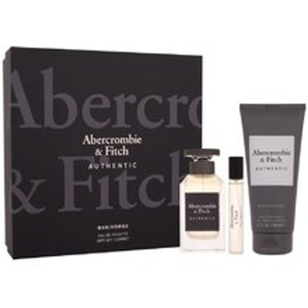 Abercrombie &amp; Fitch Authentic Dárková sada EDT 100 ml, sprchový gel 200 ml a miniaturka EDT 15 ml 100ml