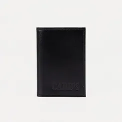 Визитница вертикальная, 18 листов, цвет чёрный