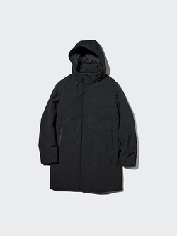 UNIQLO Гибридный переработанный пуховик, черный