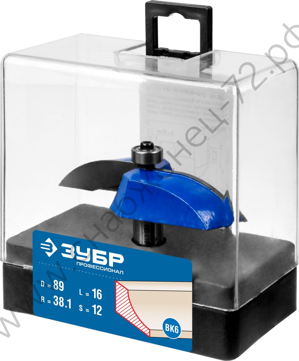 ЗУБР 89x16мм, радиус 38.1мм, фреза фигирейная №2