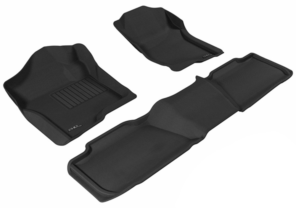 Коврики салона Sotra 3D Lux для Chevrolet Tahoe 2011-2014 / Cadillac Escalade 2007-2014 черные. Артикул ST 74-00468