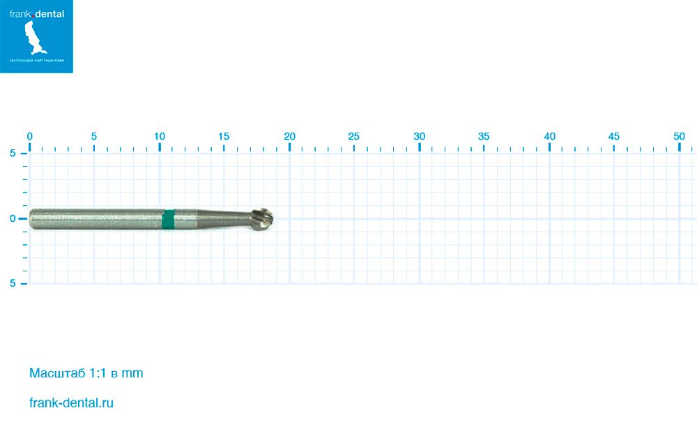 Бор твердосплавный Frank Dental типа FG - C.1S.018.FG