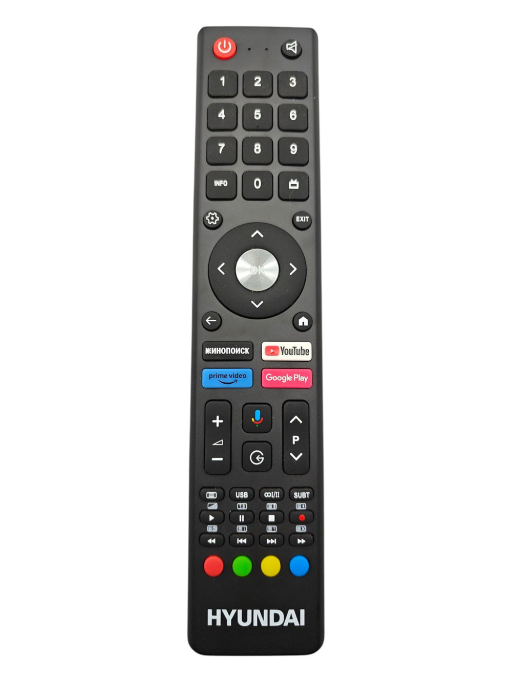Пульт ДУ Hyundai tl8275 ch-ver.3 с кинопоиск Youtube GooglePlay и голосовым поиском