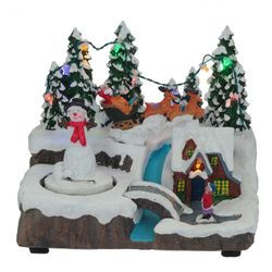 GAEM Фигурка декоративная "Рождество" (подсветка, движение, 3xAA, н/п), L19 W14,5 H16 см