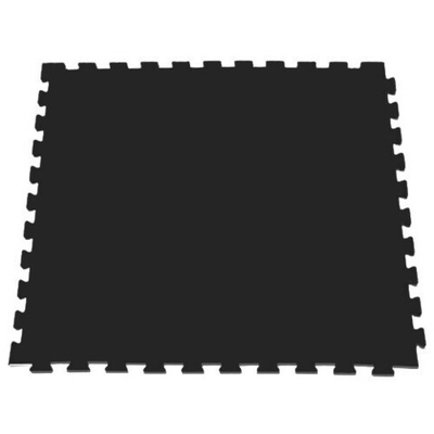 Модульное покрытие для тренажерных залов, 100х100х2 см, черный до 10 шт. Черный